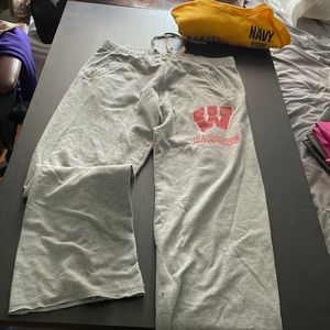 VS PINK Wisconsin badger sweatpants